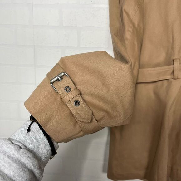 Gap Womens Trench Coat Size XL Tan belt - Picture 16 of 16